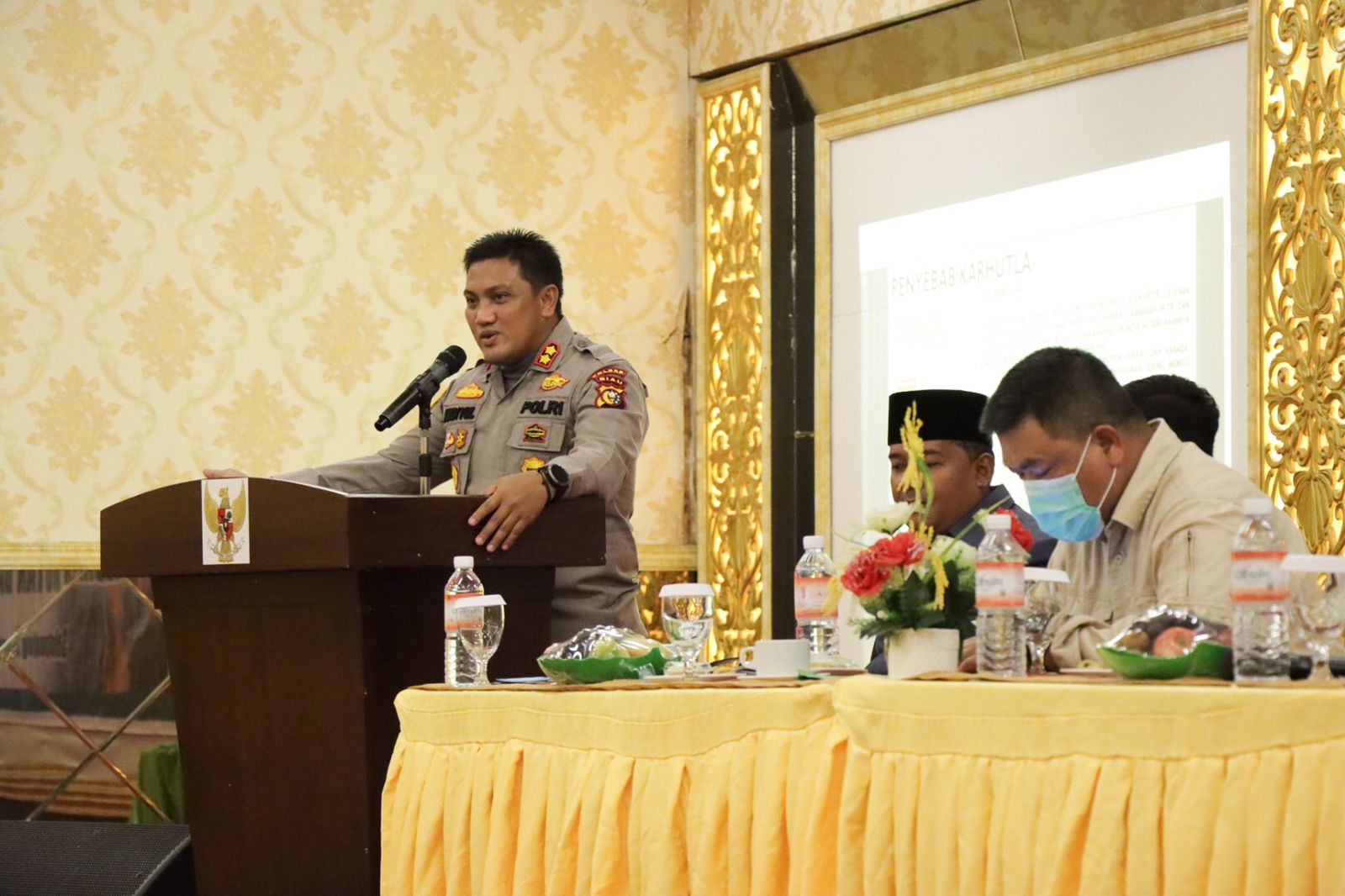 Kapolres jadi pembicara pada sosialisasi Pencegahan dan penanggulangan Karhutla